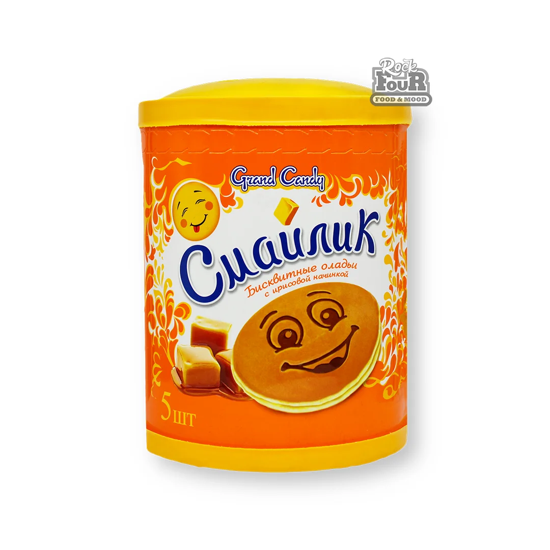 Փափկաբլիթներ «Grand Candy Սմայլիկ» իրիսի միջուկով 5հատ